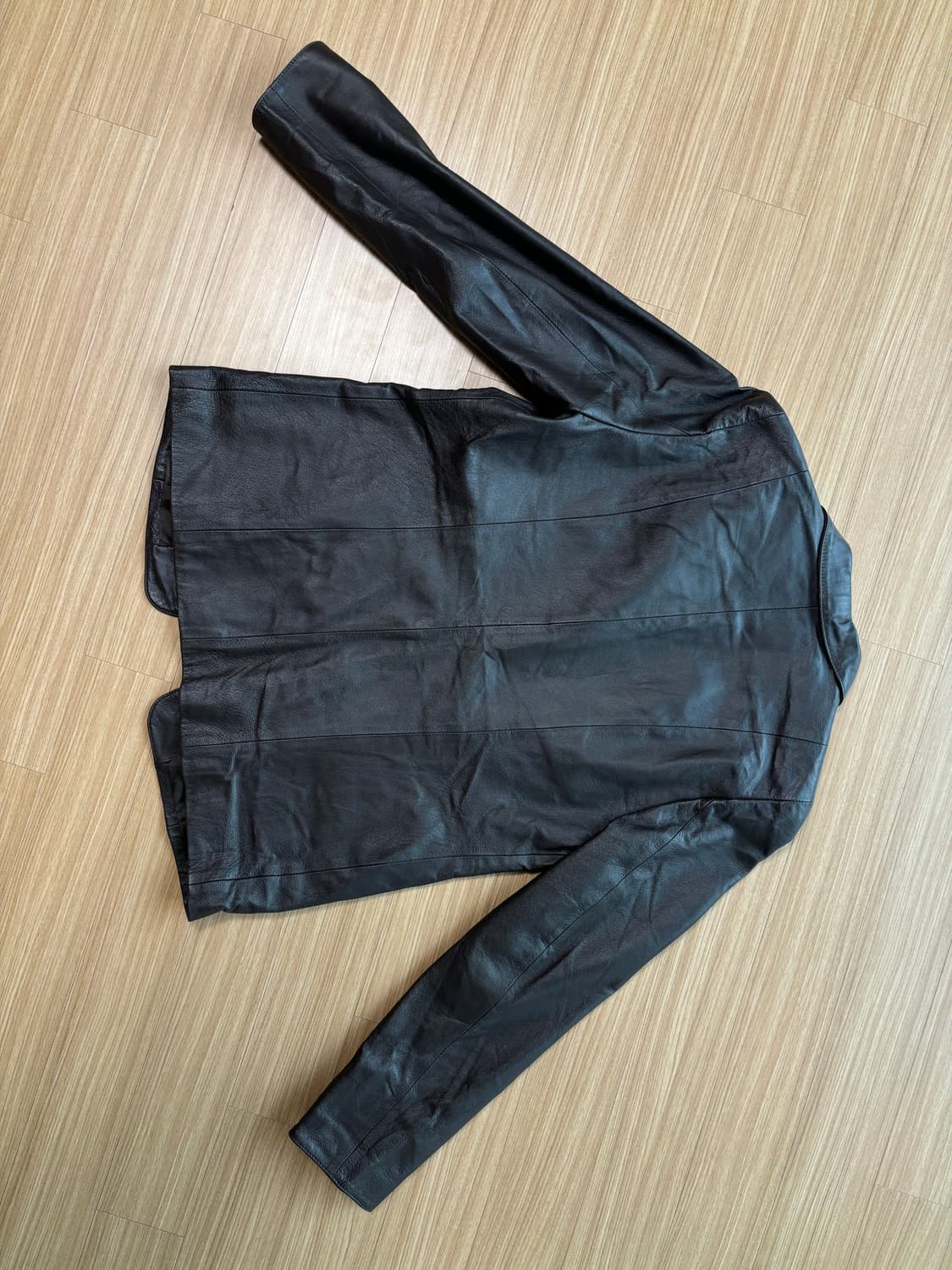 브라운 레더 블레이저 상품이미지5