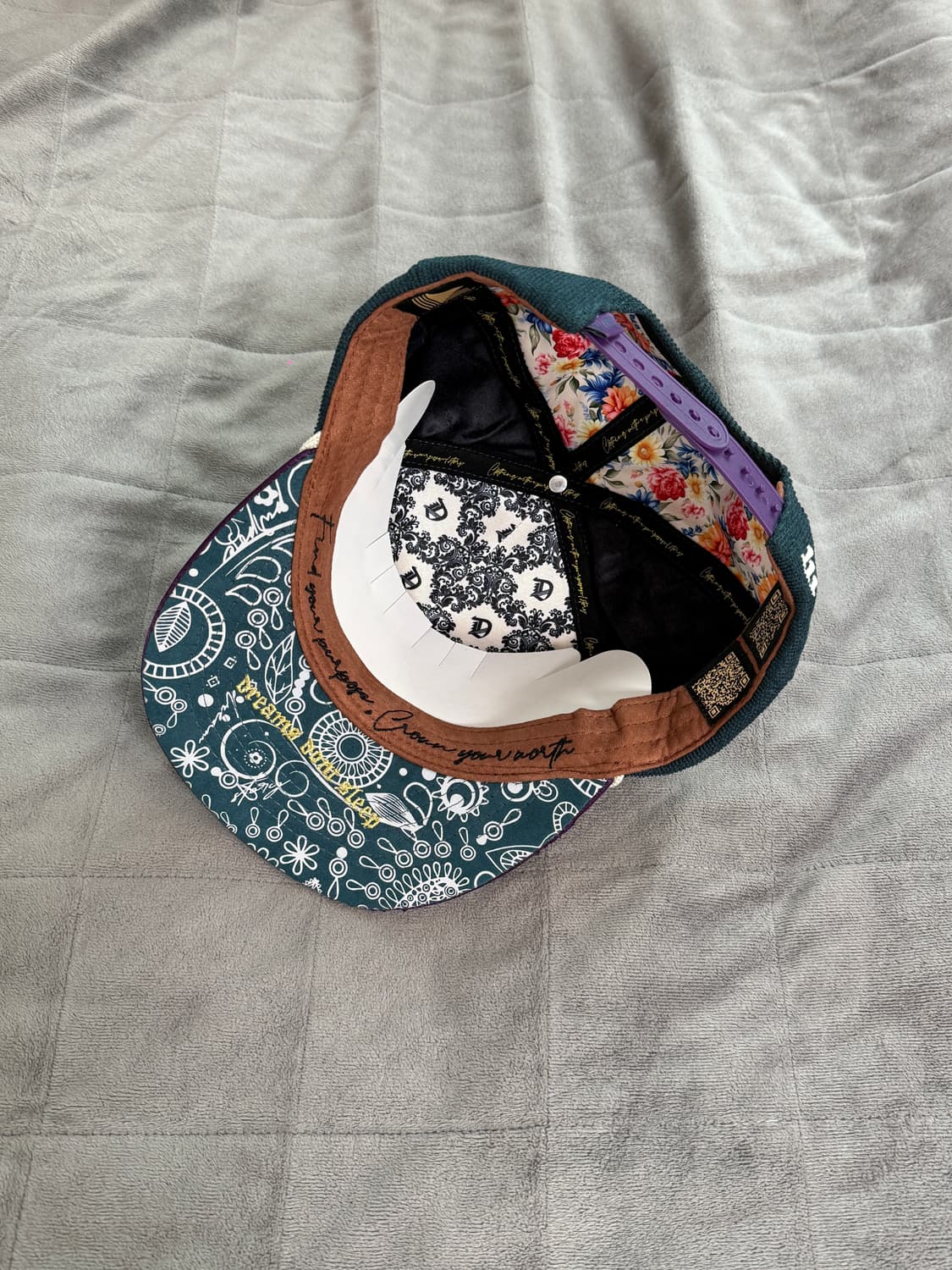 Dvniel Luu 디자이너 스냅백 퍼플그린(새상품) 상품이미지5