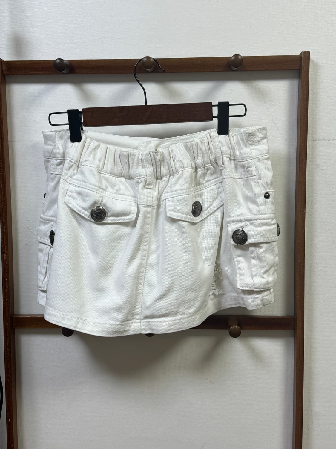 화이트 카고 미니스커트 상품이미지2