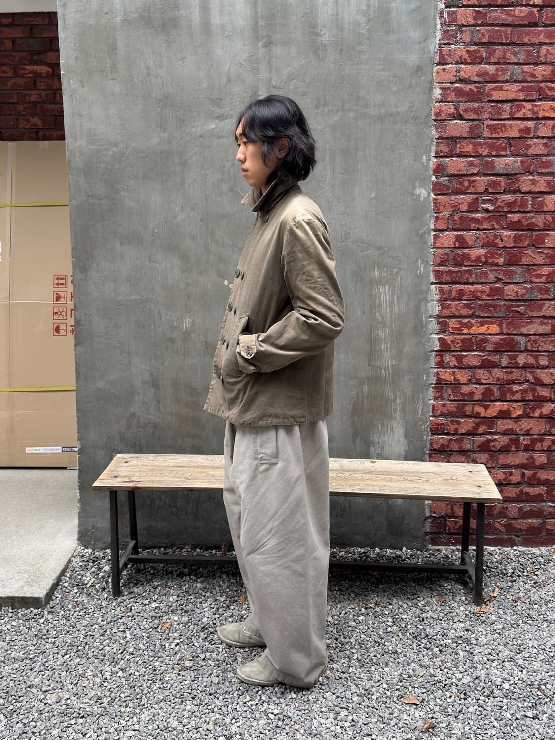 comme des garcons homme plus pea coat(L) 상품이미지7