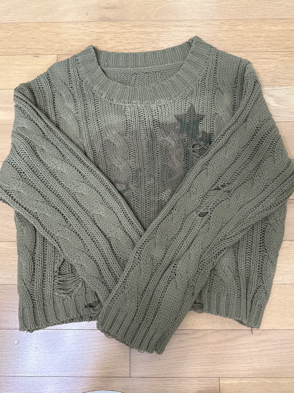 카터 카키 니트 상품이미지1