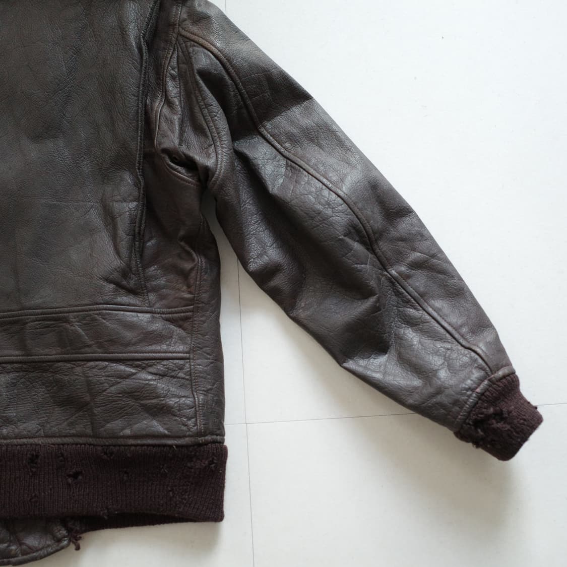 70s 오리지널 미군 USN G-1 플라이트 레더 가죽 자켓  42 상품이미지8