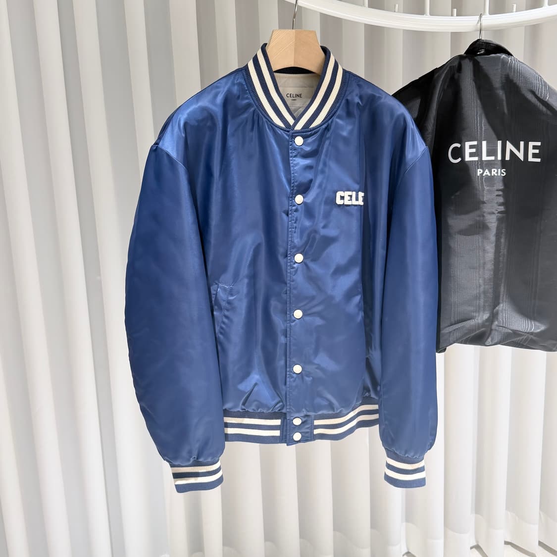 (A+/50) / 셀린느 루즈 테디 봄버 블루종 자켓 네이비 상품이미지3