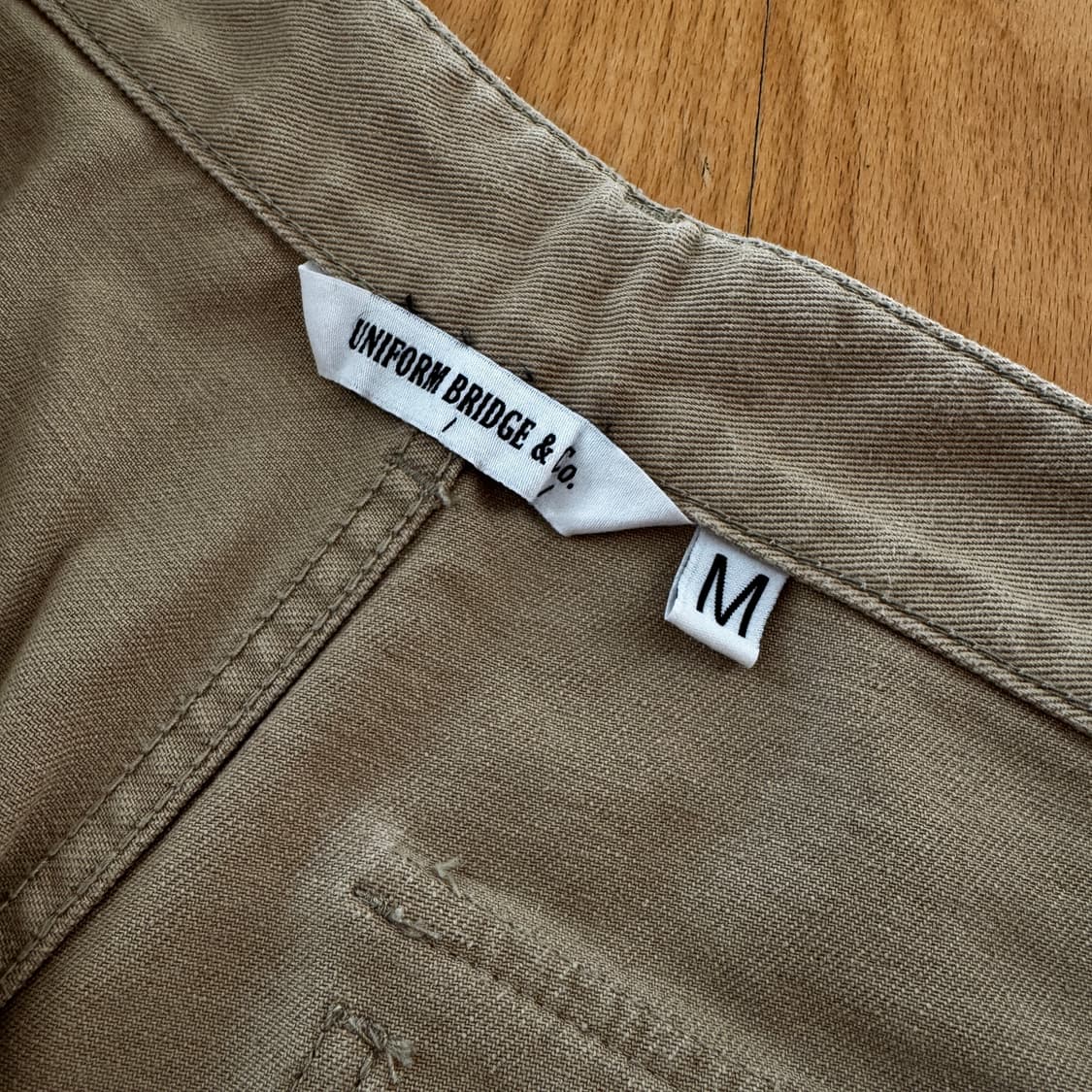 유니폼브릿지 코튼 팬츠 베이지 M 상품이미지6
