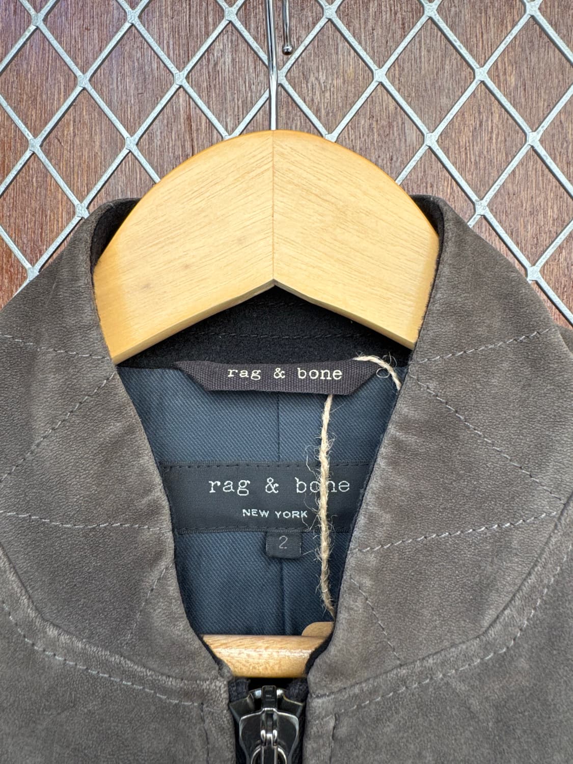 rag&bone 래그앤본 양가죽 지퍼 디테일 스웨이드 바이커 자켓 2 상품이미지2