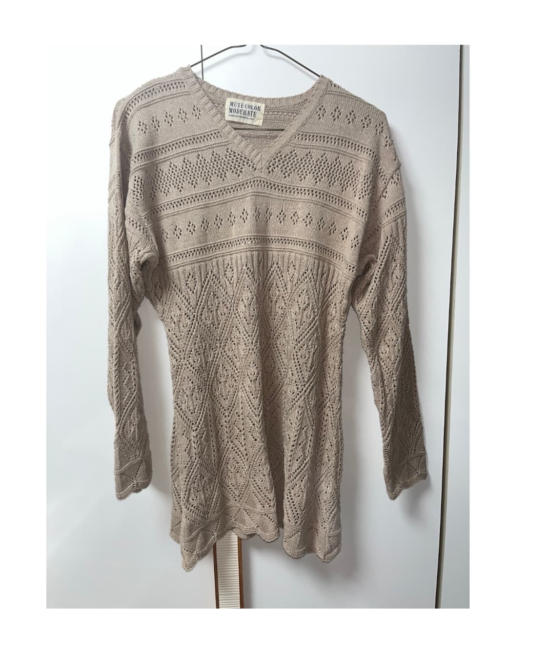 뮤트 컬러 롱 니트 상품이미지1