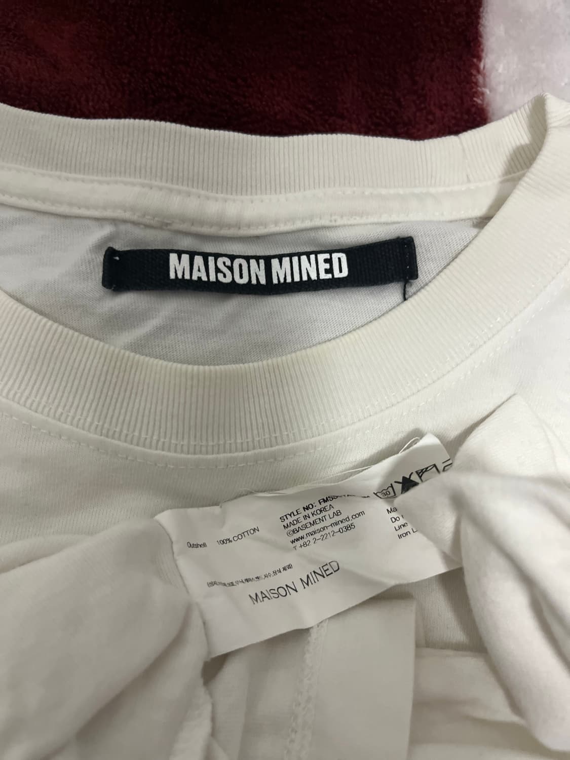 메종미네드 그래픽 반팔티 100 상품이미지3