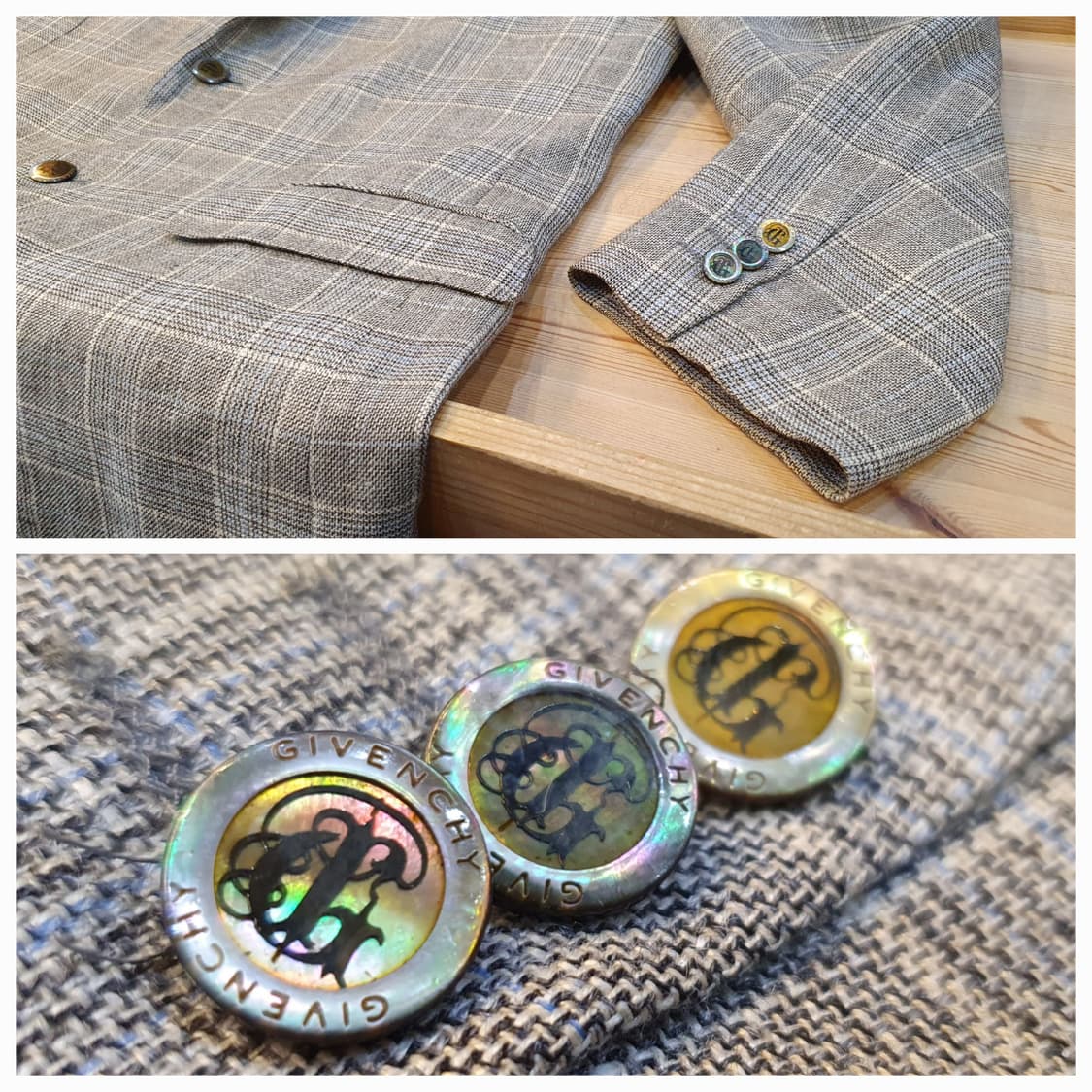 100.지방시 체크 블레이저 상품이미지4