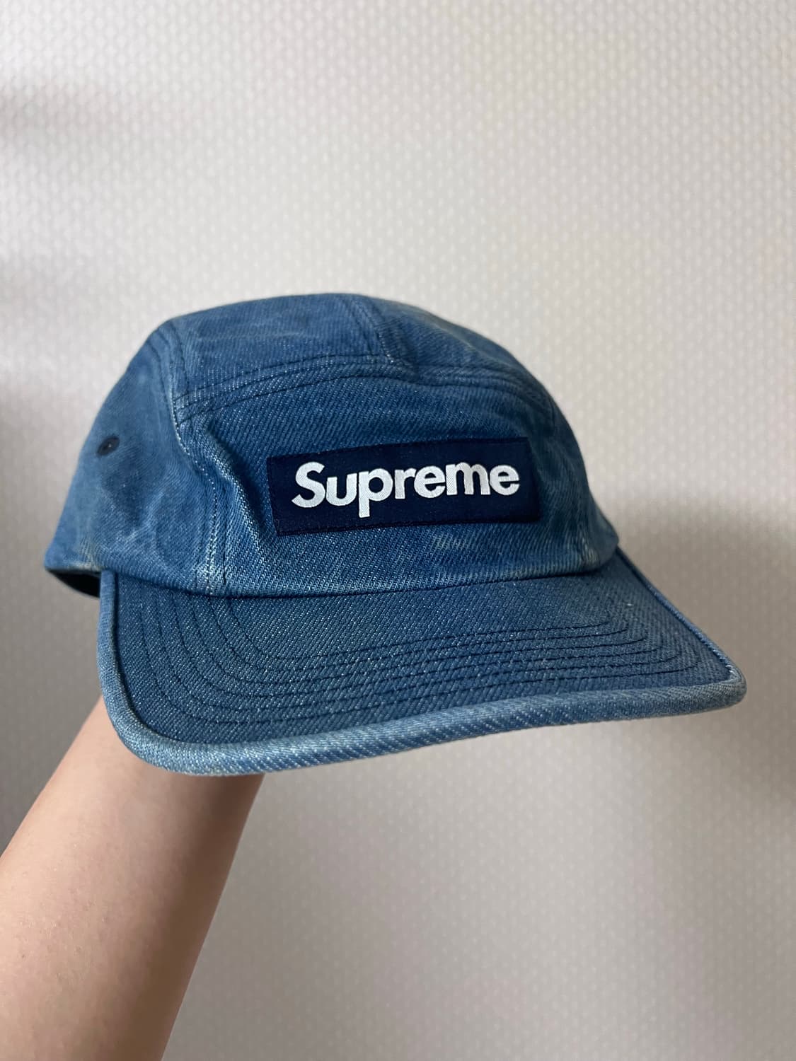24fw 슈프림 데님 캠프캡 상품이미지1