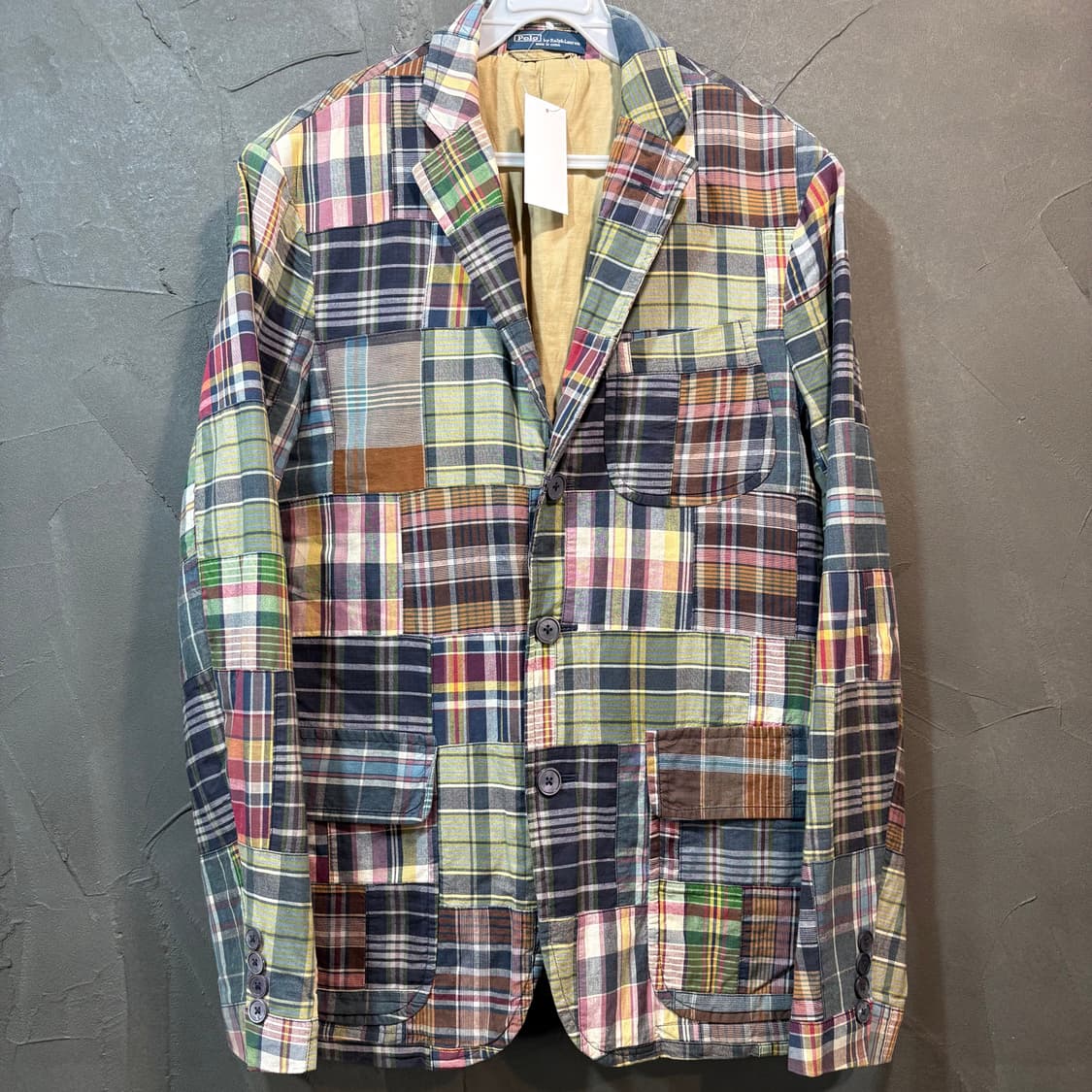 [36R] POLO 폴로 랄프로렌 패치워크 블레이저  상품이미지1