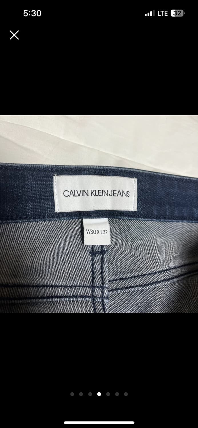 [W30/L32] 캘빈클라인 진스 진청 바디 핏 5포켓 데님팬츠 진 상품이미지4