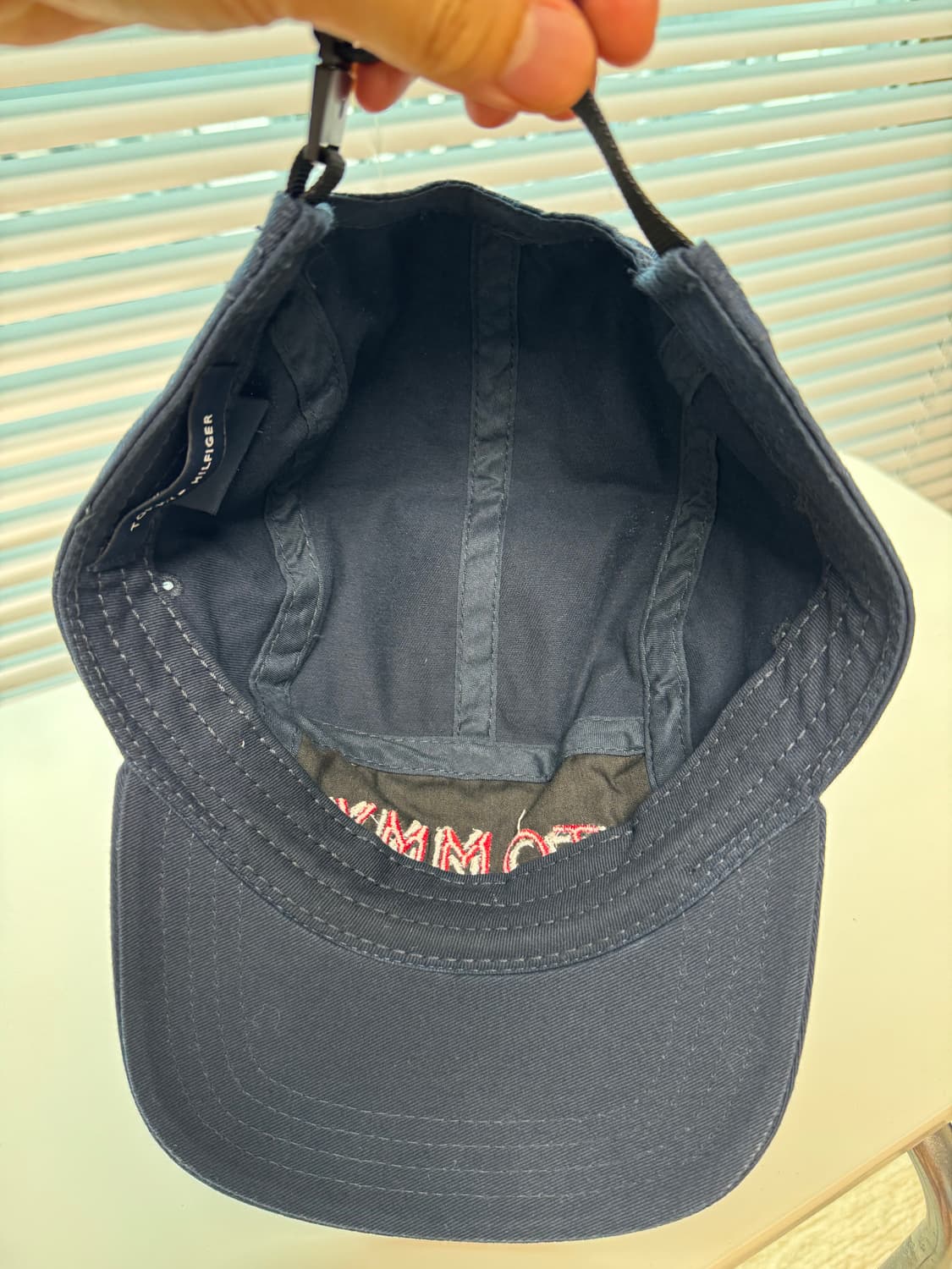 타미힐피거 Tommy Hilfiger 클래식 자수 로고 캡 / 네이비 상품이미지4