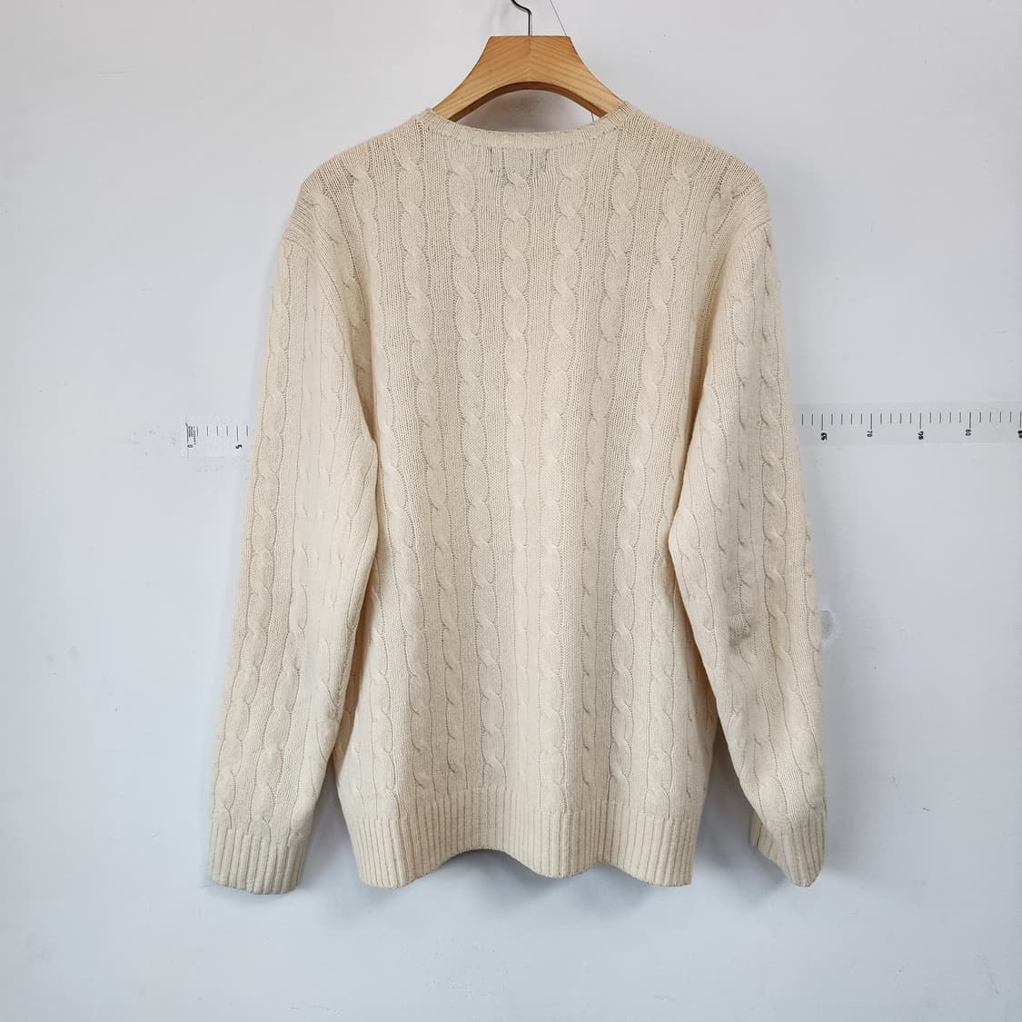 폴로 랄프로렌 아이보리 꽈배기 니트 상품이미지3