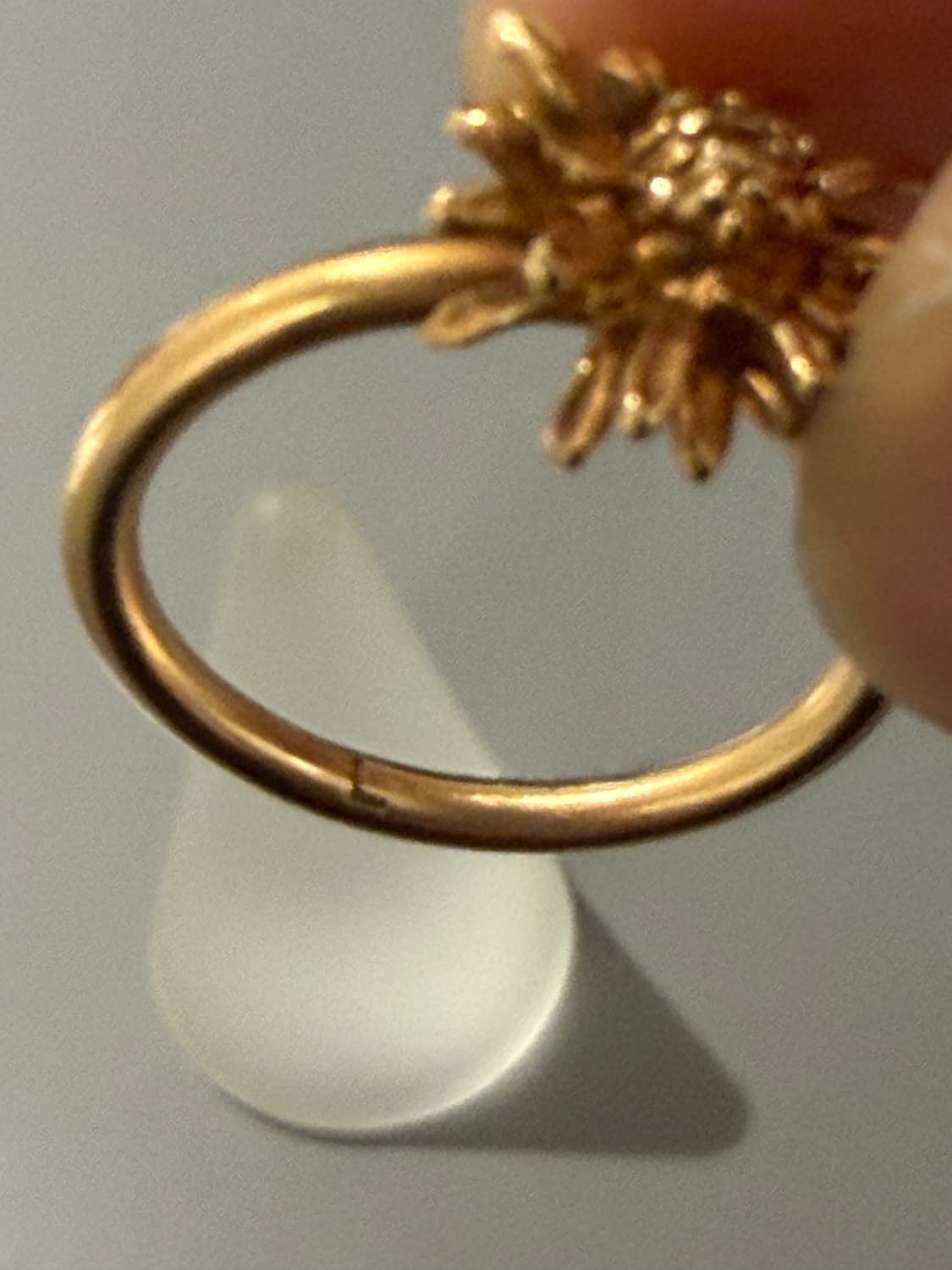 [14호] 디올 빈티지 18k 핑크골드 민들레 반지 상품이미지2