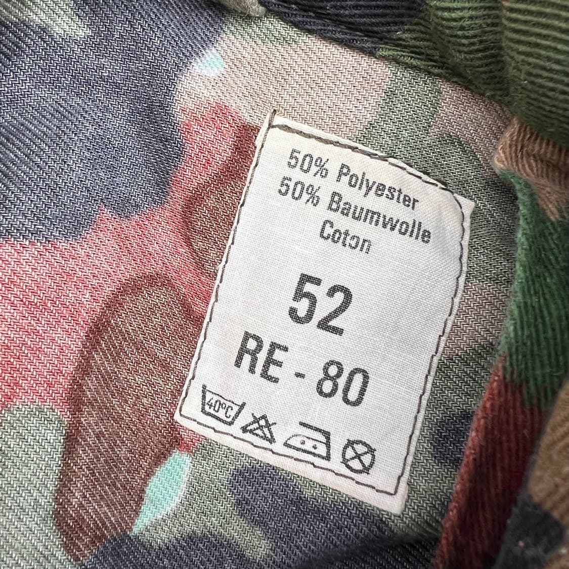80‘s 스위스군 M70 위장카모 필드 자켓 상품이미지9