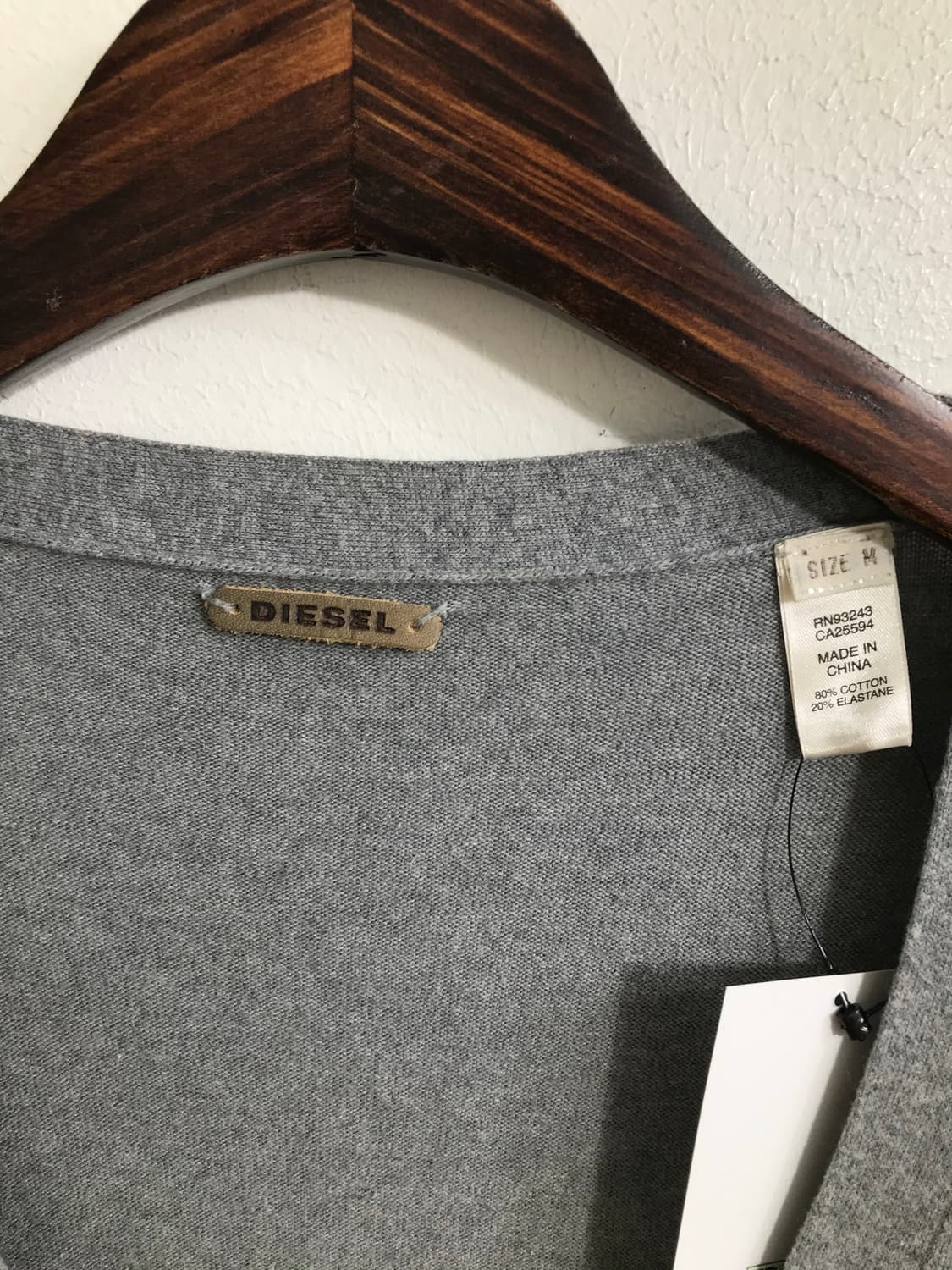 디젤 라이트 그레이 버튼 가디건 상품이미지6