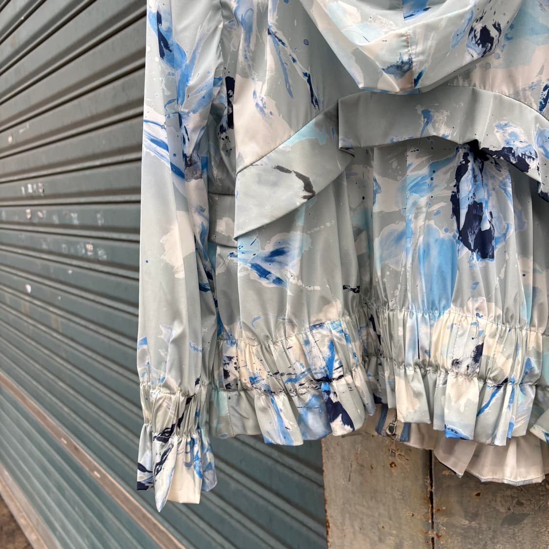 알마니 꼴레지오니 블루 페인팅 바람막이 상품이미지5