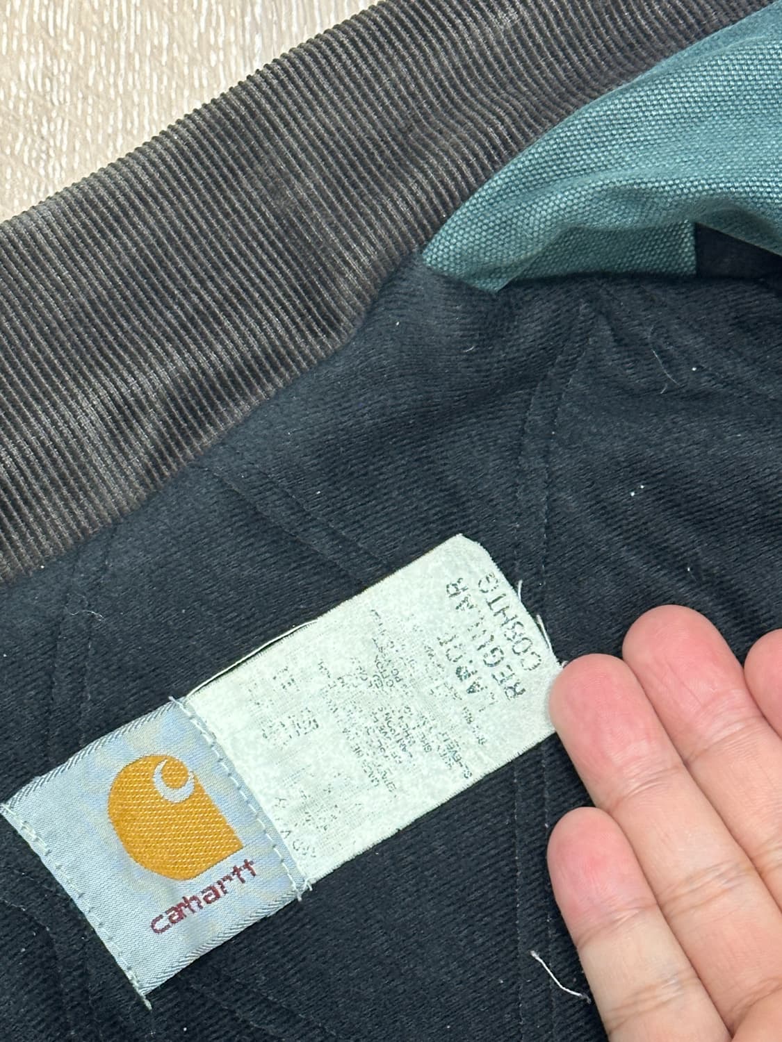 칼하트 오버핏 워크 자켓 그린 상품이미지6