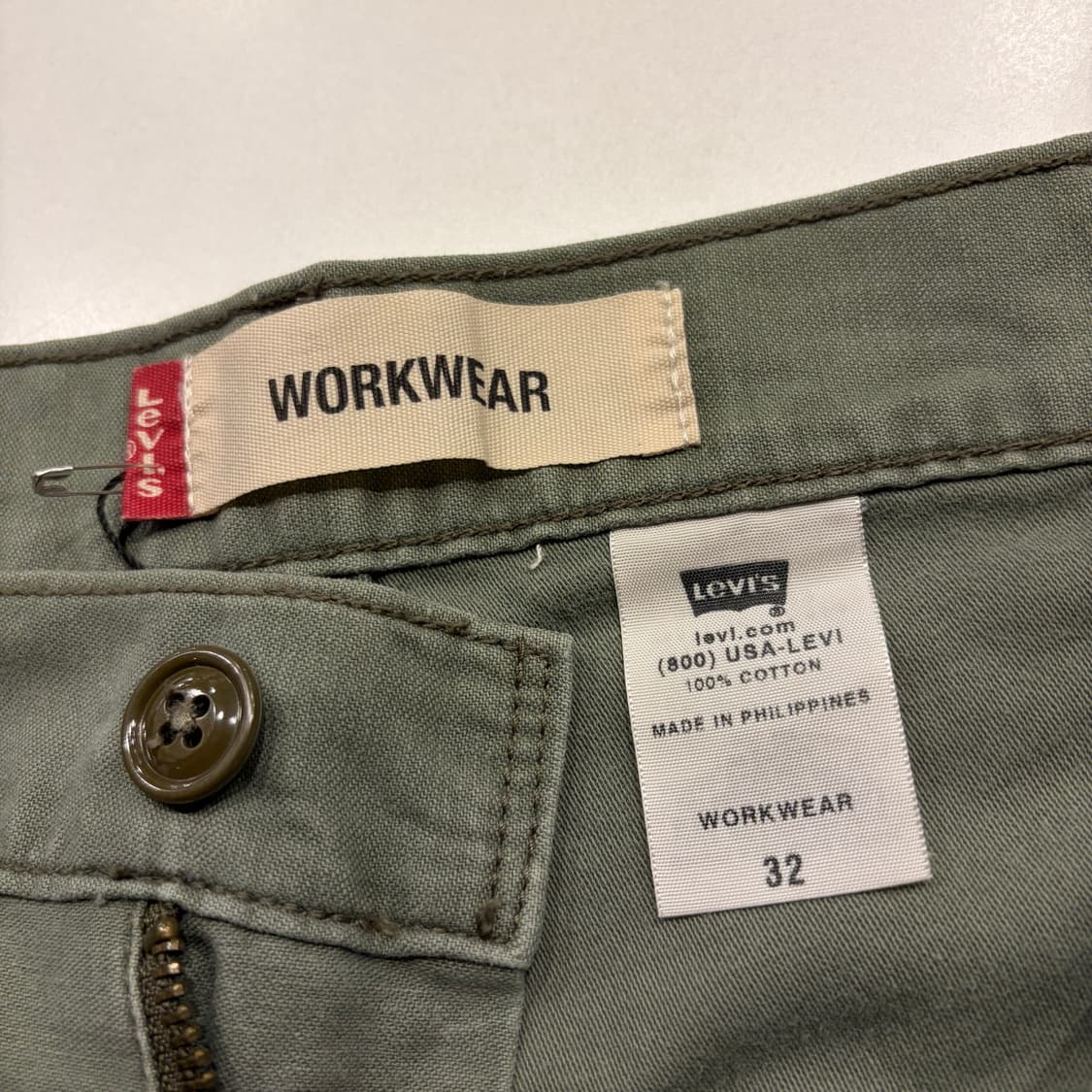 [32] 리바이스 WORKWEAR 카고 반바지 올리브 B414 상품이미지4