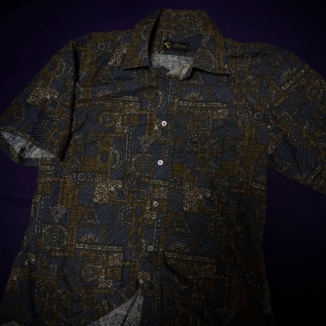 90s Beams Shirts & Sons Geometric Patte 상품이미지9