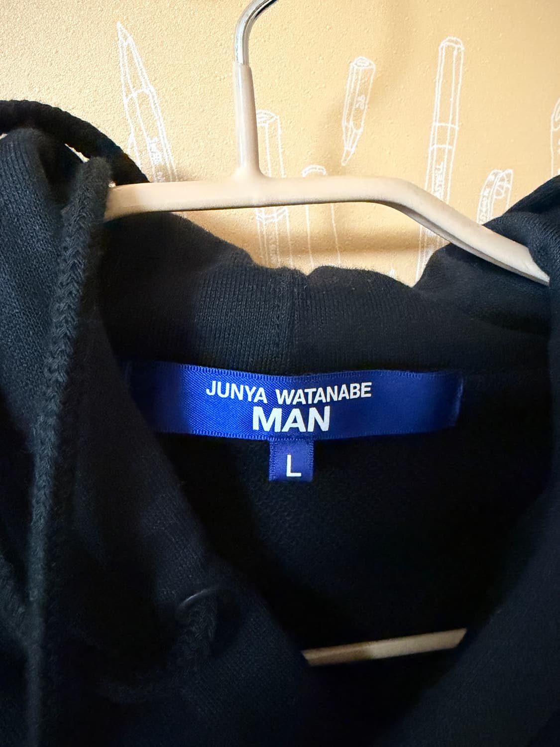 Junya Watanabe 블랙 패치워크 후드티 L  상품이미지3