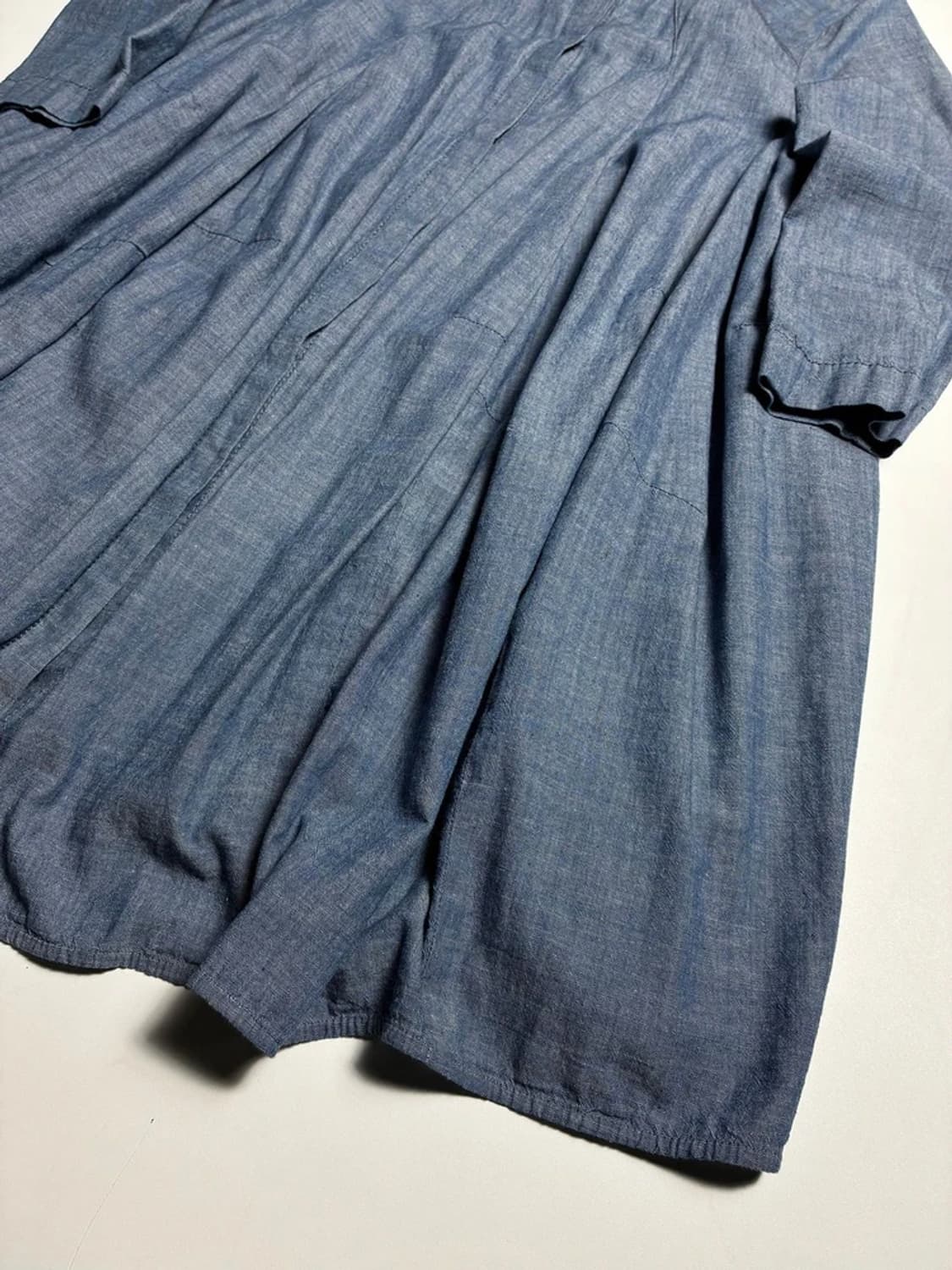 Hache 15SS 핀턱 샴브레이 원피스 R1199 상품이미지3