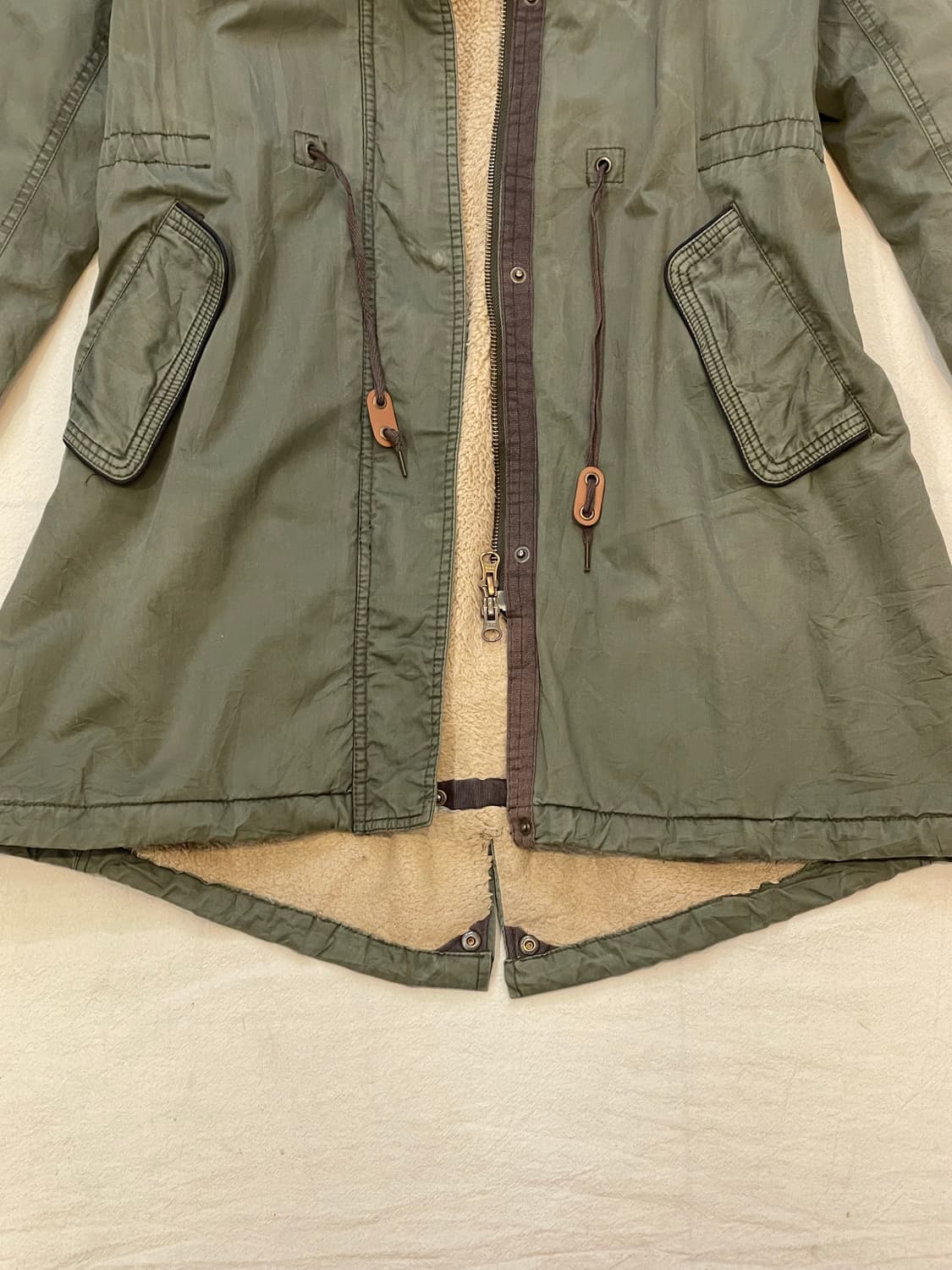 일본빈티지 디테일 털파카 상품이미지5