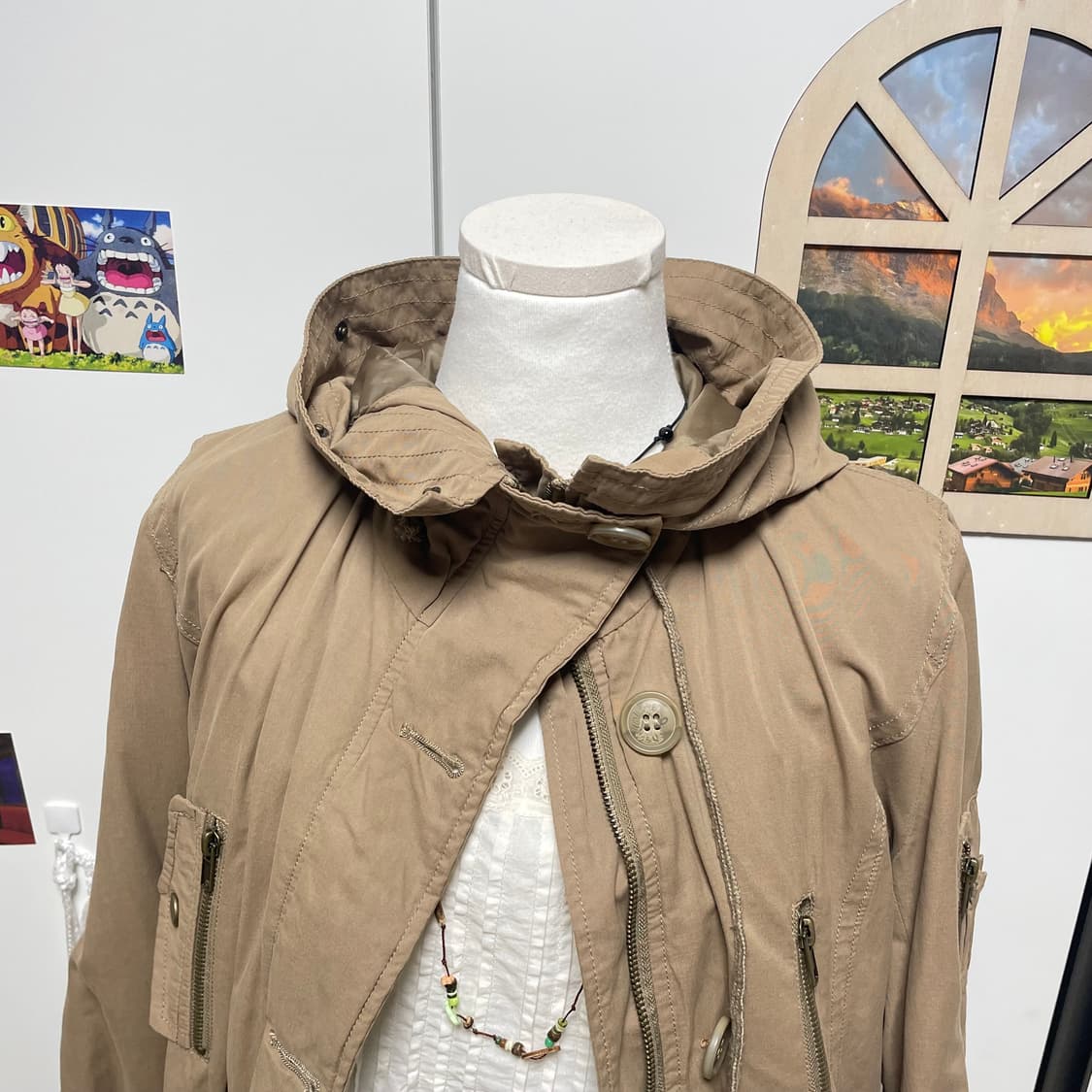 모리걸 브라운 야상 상품이미지4