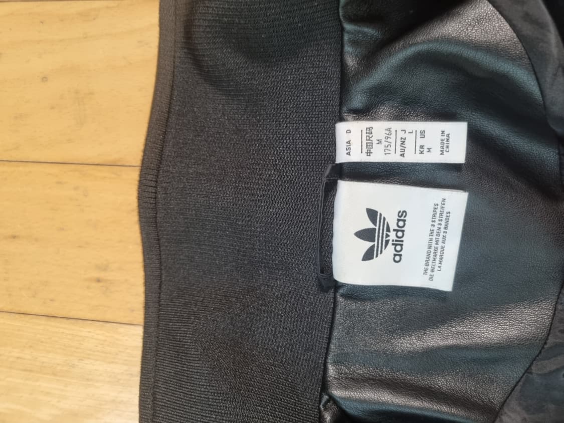 아디다스 포우 레더 아디컬러 3S 루즈 파이어버드 트랙수트 자켓 블랙  상품이미지3