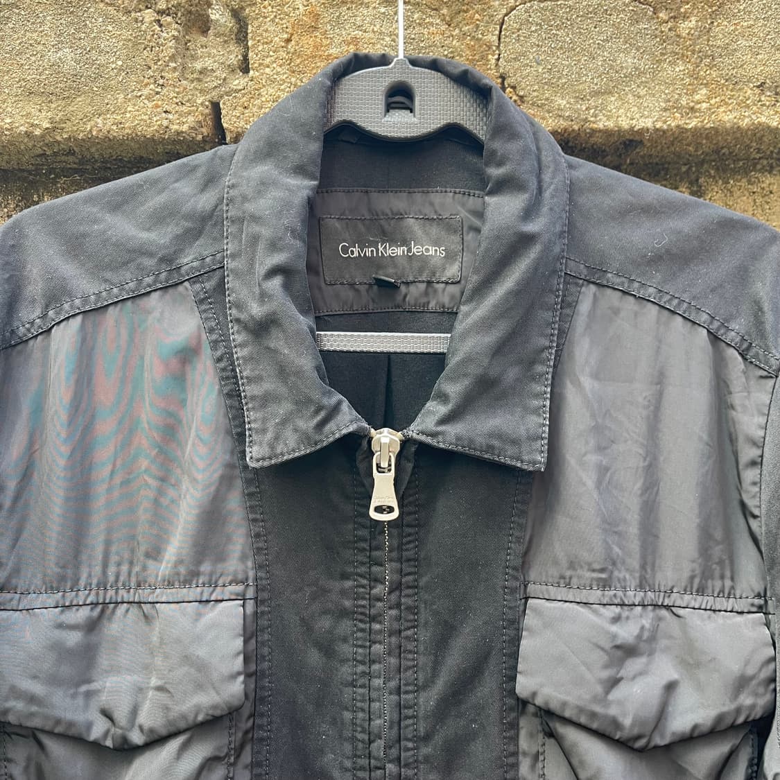 [L] 캘빈클라인 진스 투포켓 믹스패널 자켓 (100~105] 상품이미지4