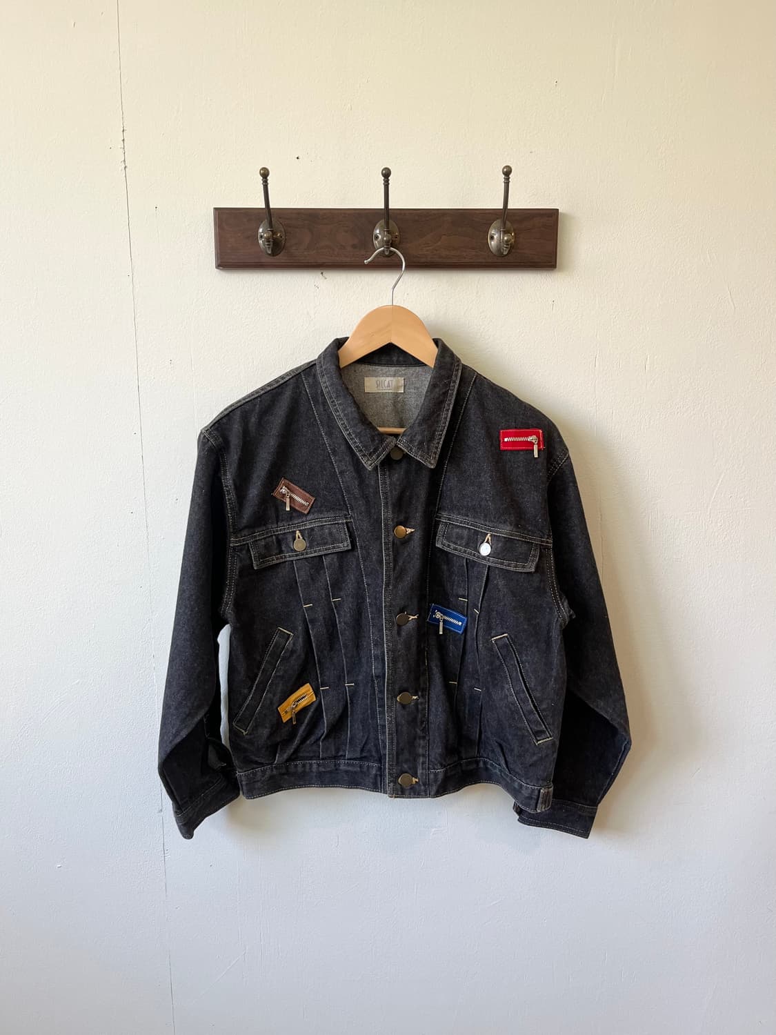 SILCAT 패치워크 데님 자켓 상품이미지2