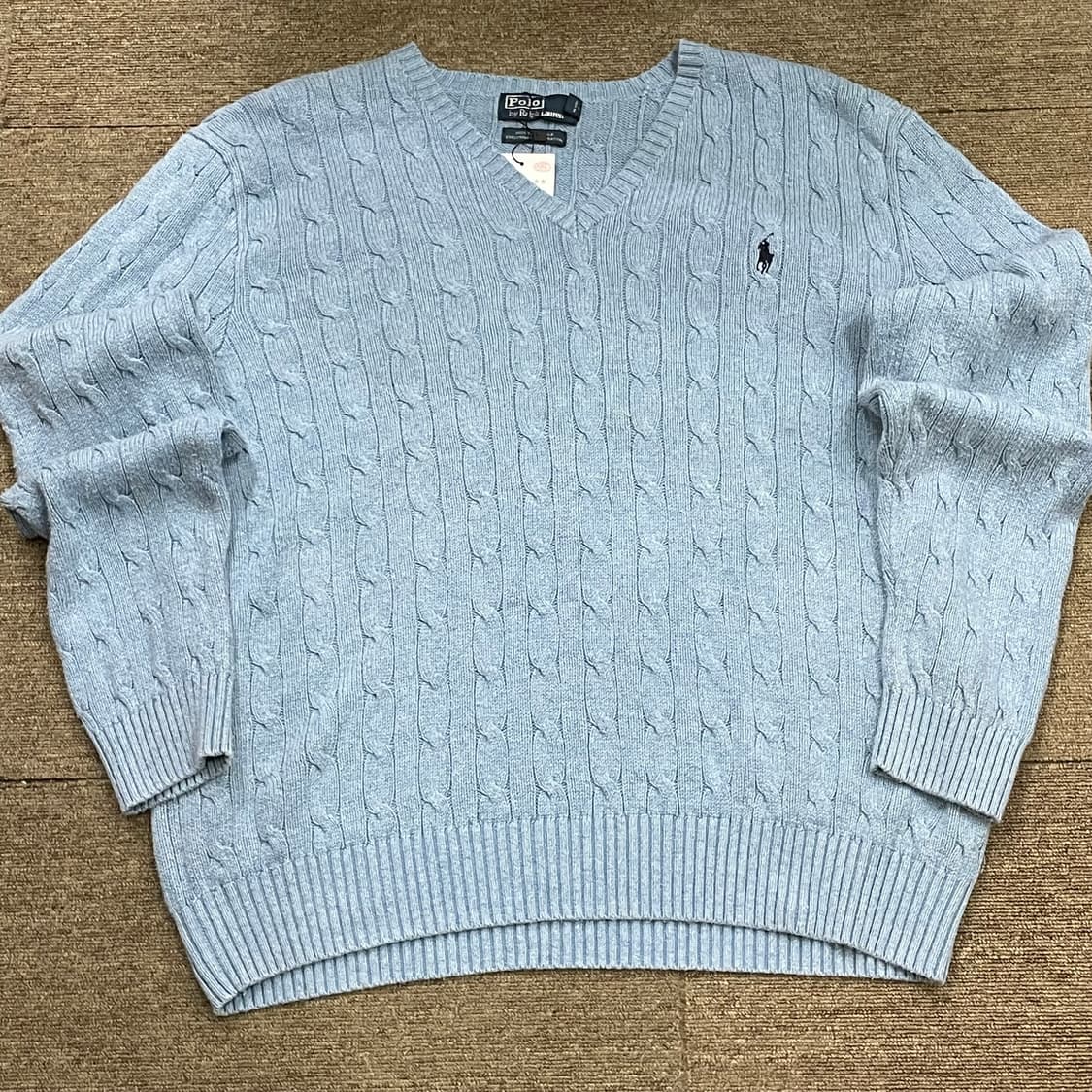 (XXL) POLO 폴로 랄프로렌 케이블 브이넥 니트 상품이미지3