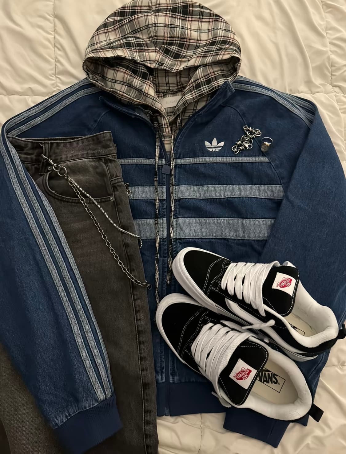 아디다스 데님 삼선 저지 (국내 미발매) 상품이미지2