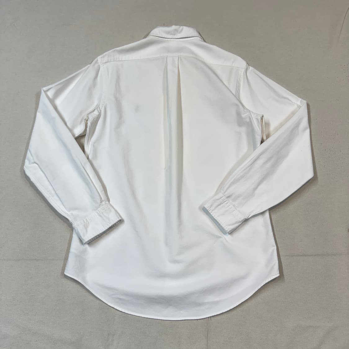 S) 폴로 랄프로렌 클래식핏 가먼트다이 옥스포드 셔츠 화이트 상품이미지5