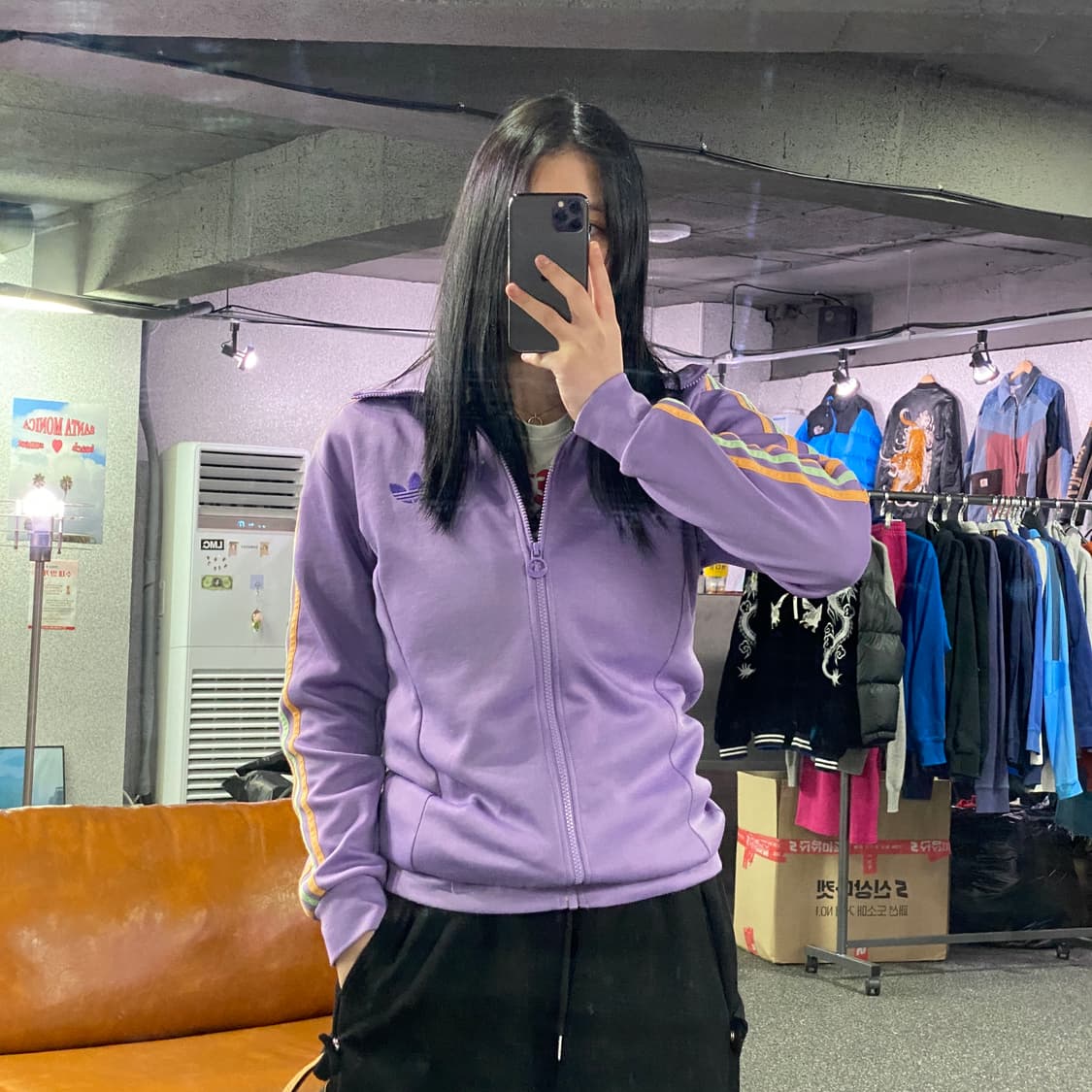 아디다스 파이어버드 40주년 라벤더 트랙탑 져지 B4021 상품이미지1