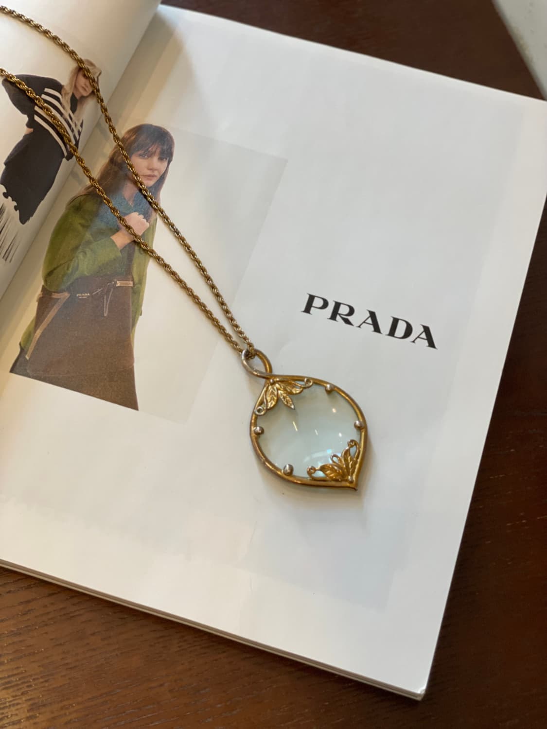 유럽 앤틱 골드프레임 빈티지 롱 목걸이 상품이미지2