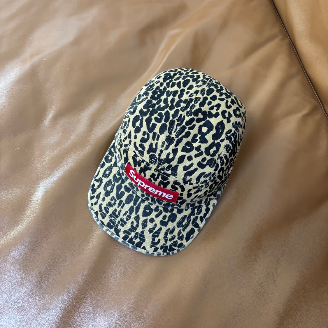 Supreme 슈프림 23fw 워시드 레오파드 캠프캡 모자 Leopard 상품이미지5