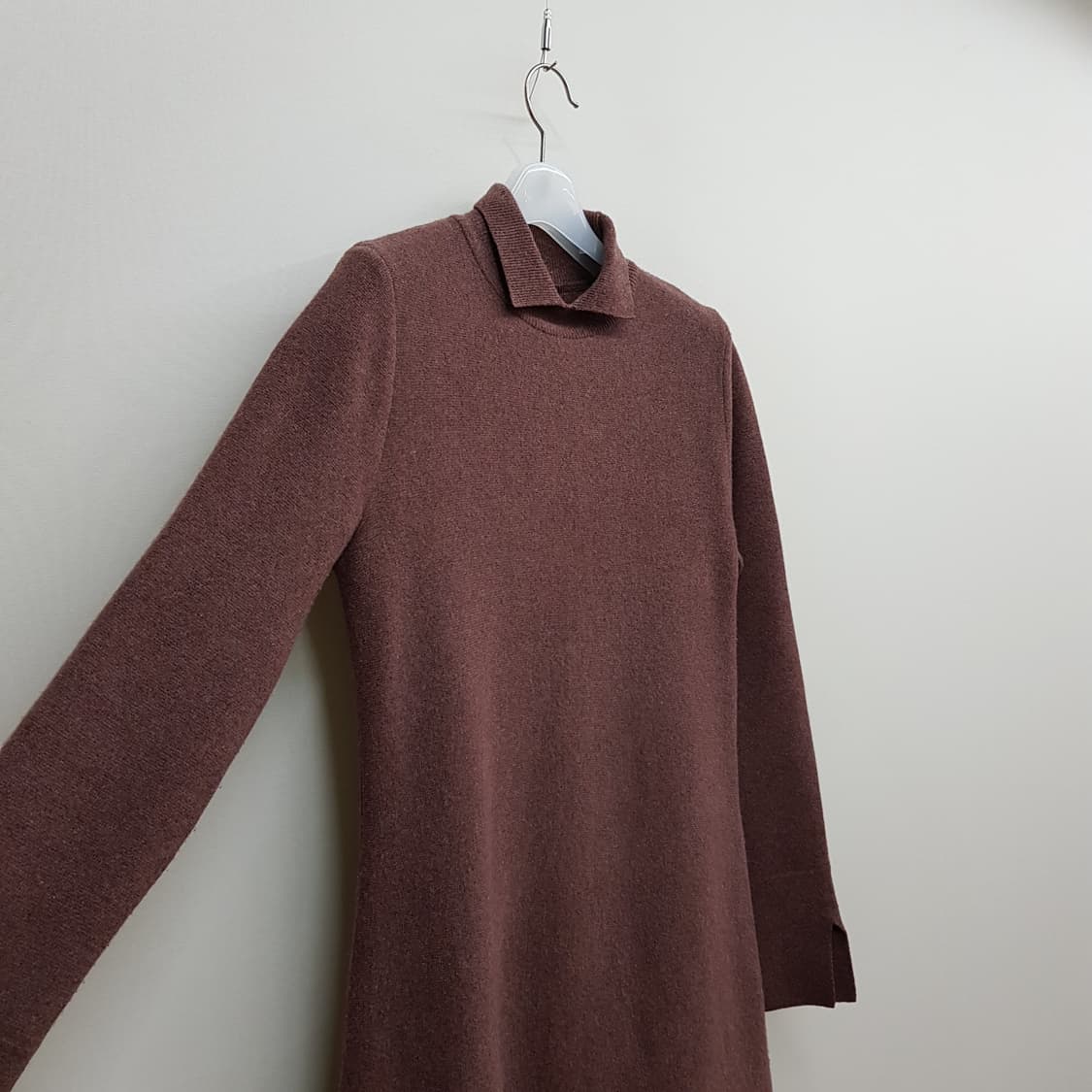 한섬 랑방 캐시미어 블렌드 니트 롱 원피스 F사이즈 상품이미지3