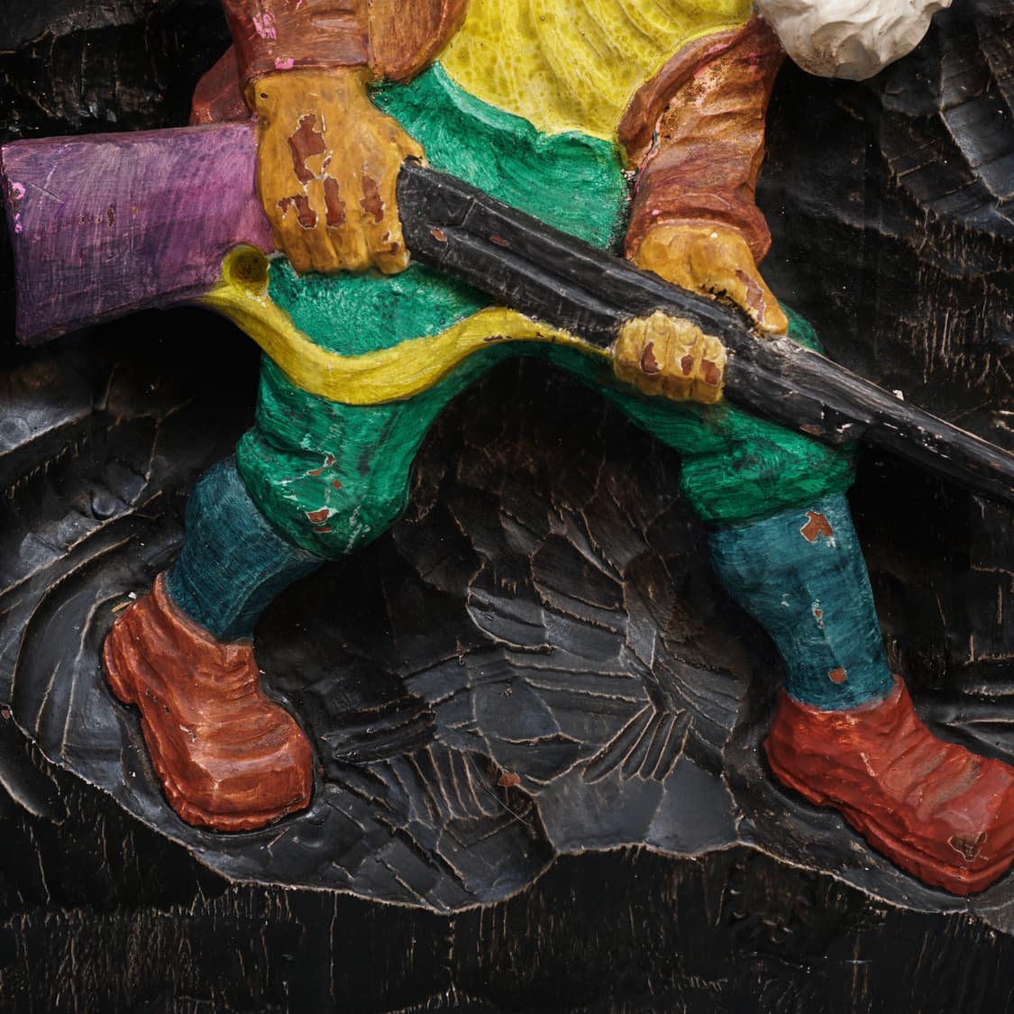 빈티지 소품 Germany 통원목 수제 우드 카빙 상품이미지5