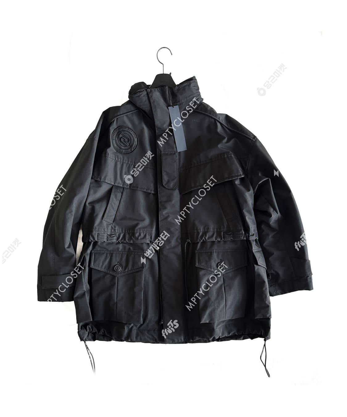 준지 juun.j 19fw 컬렉션라인 패딩레이어드 파카 블랙 상품이미지2
