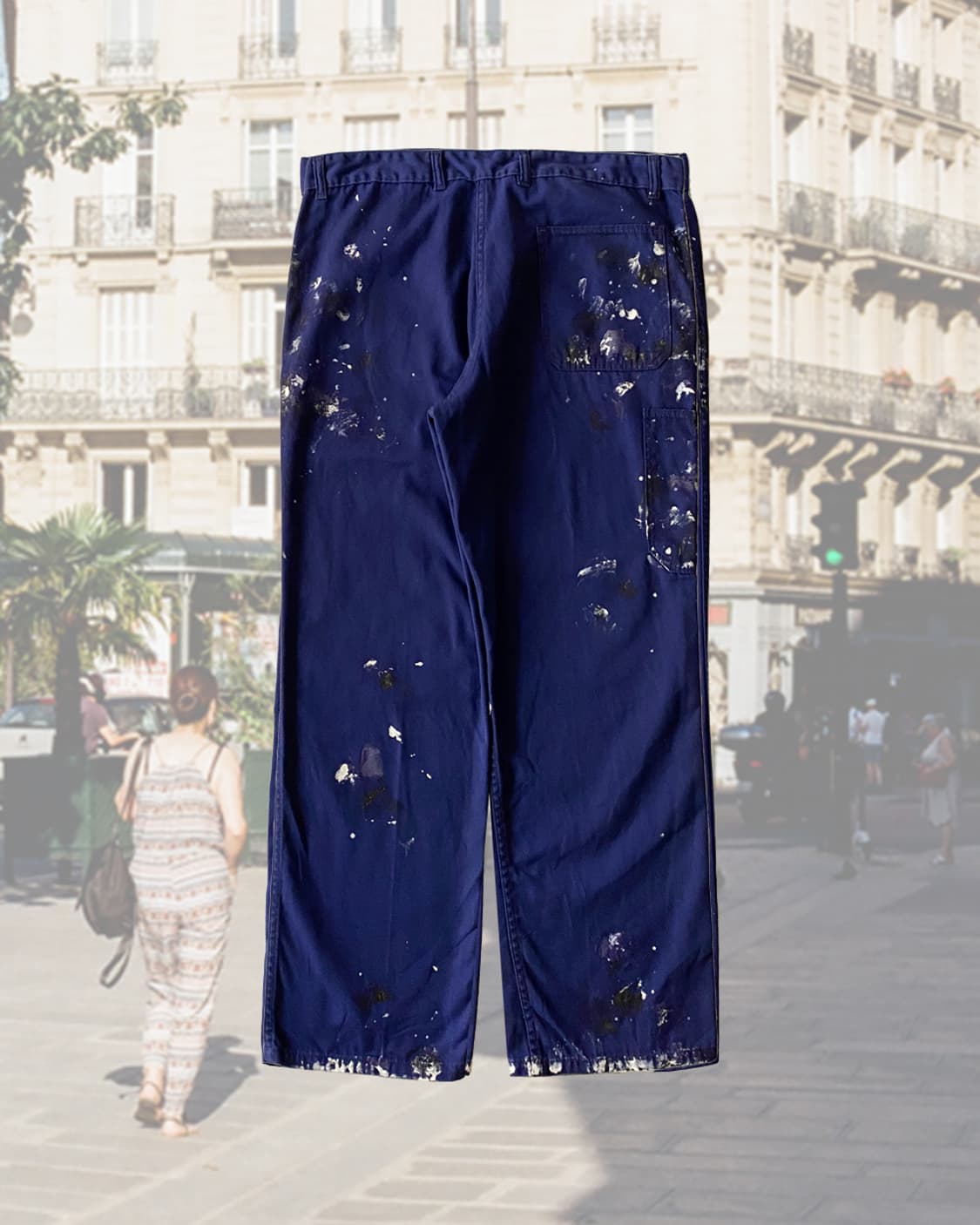 빈티지 오리지널 페인팅 프렌치 워크팬츠 007 상품이미지2