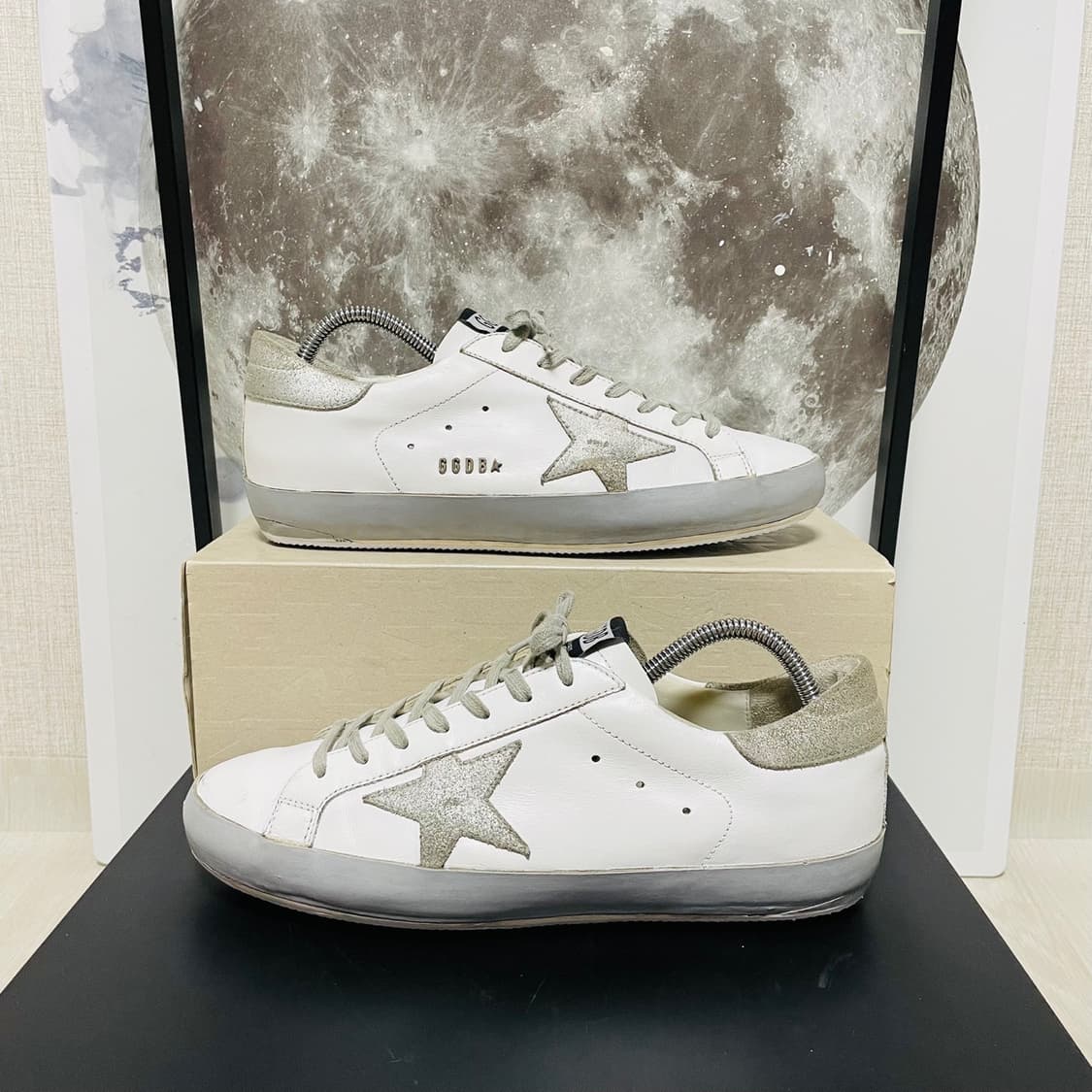 정품 43) 골든구스 스파클 실버 스니커즈 275~28 상품이미지1