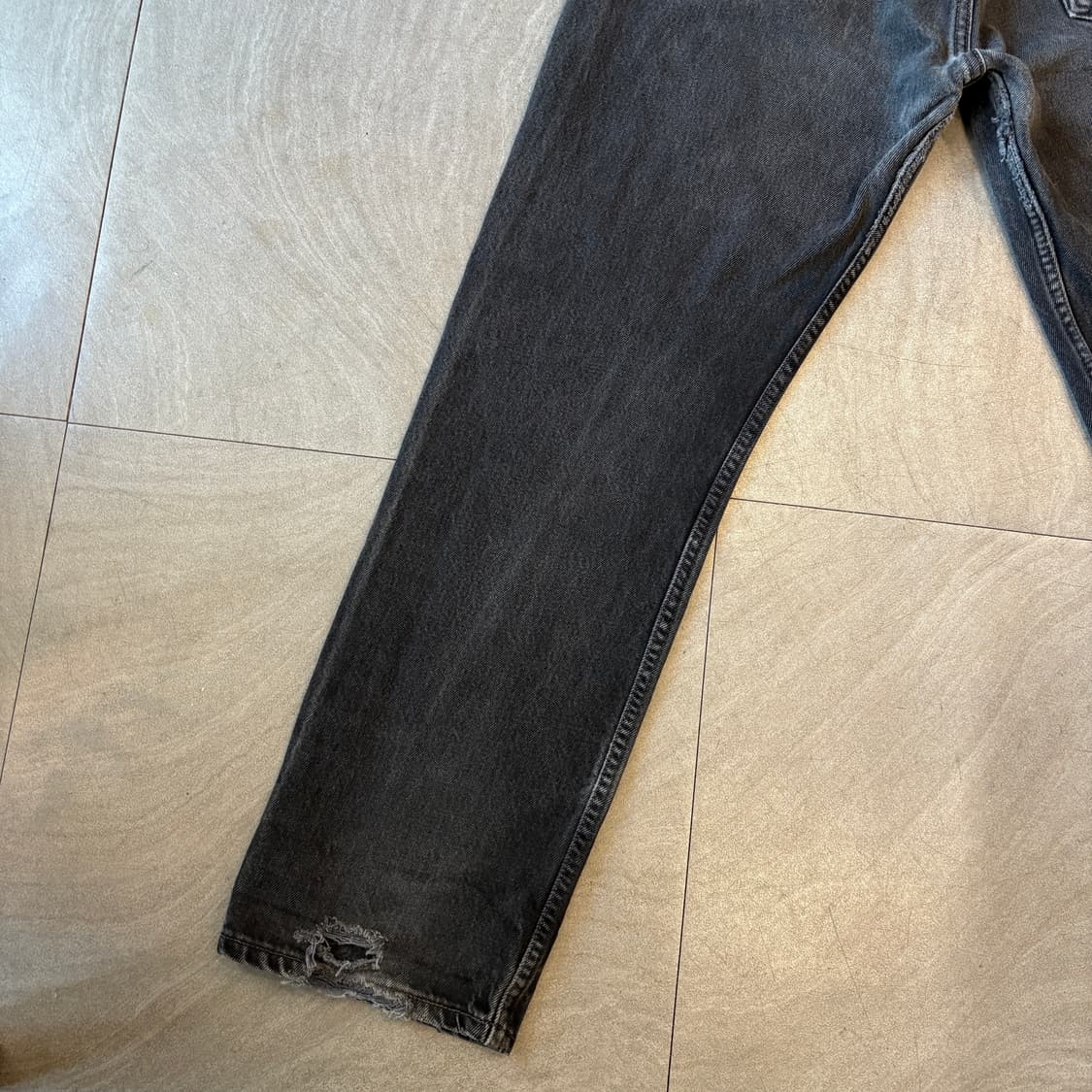 리바이스 01년대 미국 생산 501 데님 블랙 팬츠 상품이미지8