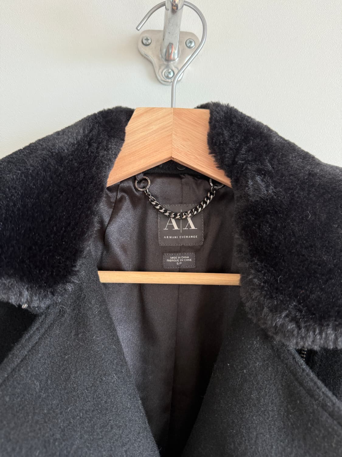 아르마니 익스체인지 라이더 코트(카라퍼 탈부착 가능) 상품이미지8