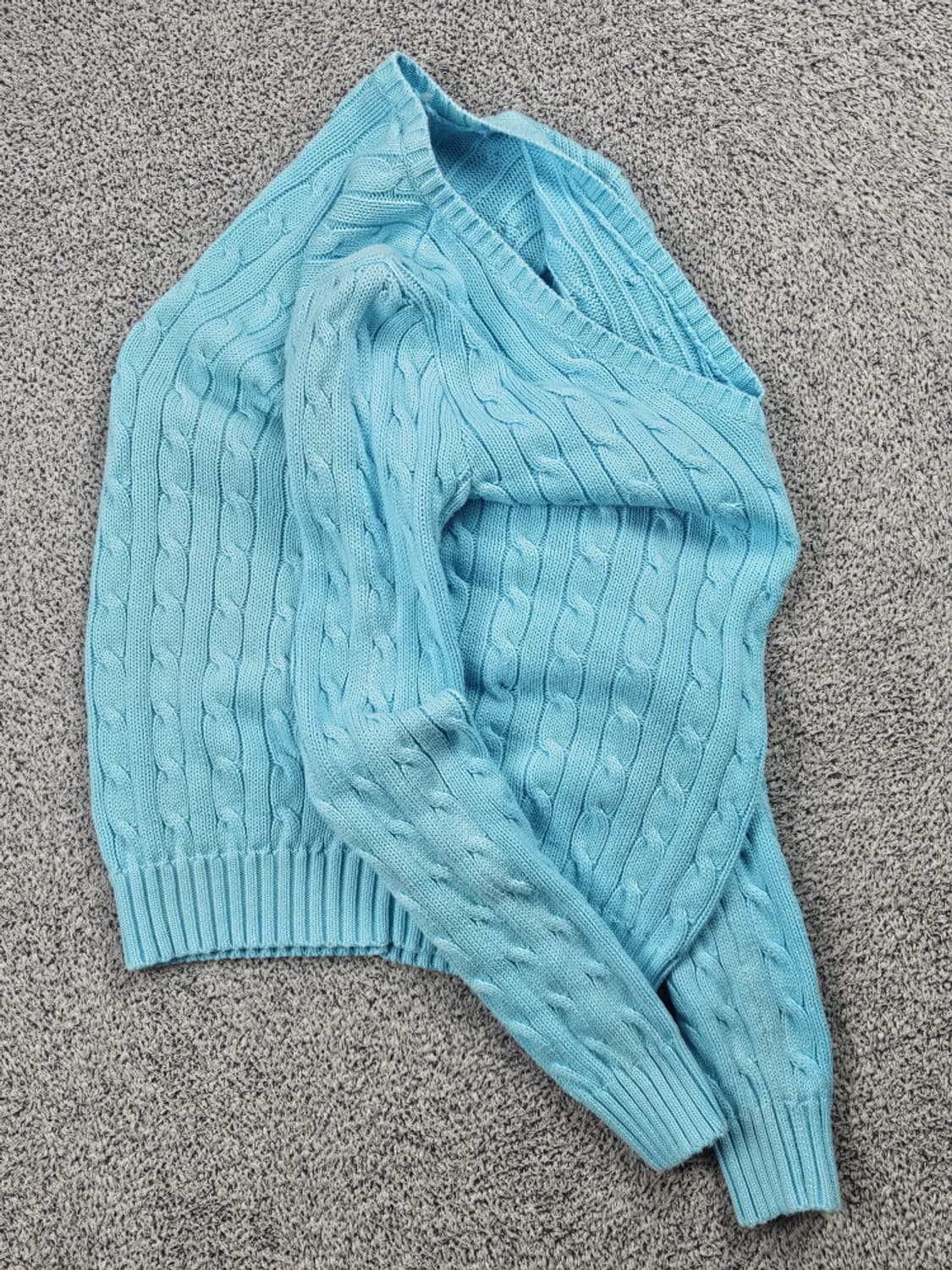 폴로랄프로렌스포츠 브이넥 트위드티드 케이블 니트 ( M ) / 10505 상품이미지4