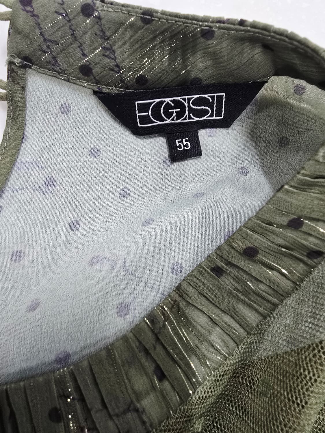 에고이스트  도트 플리츠 원피스 프릴 장식55 상품이미지9