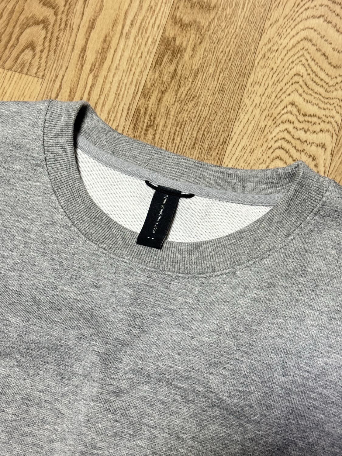 모이프 배기 크루넥 맨투맨 그레이 상품이미지3