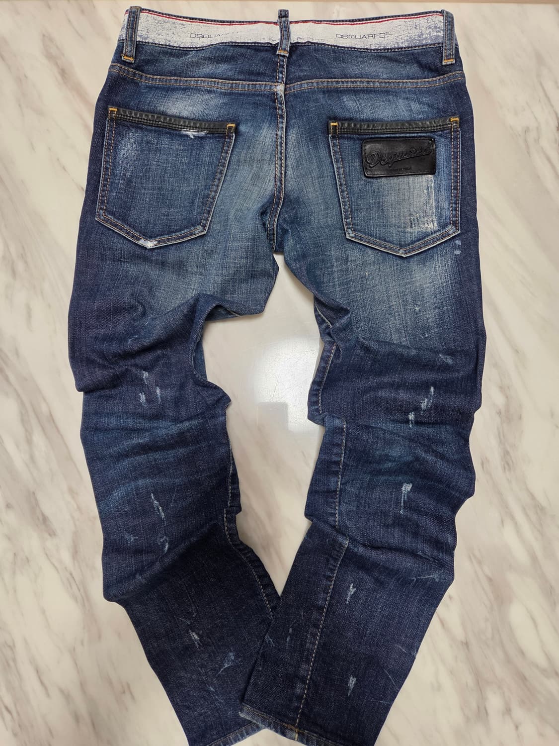 디스퀘어드 루키4 레더패치 슬림진 상품이미지2