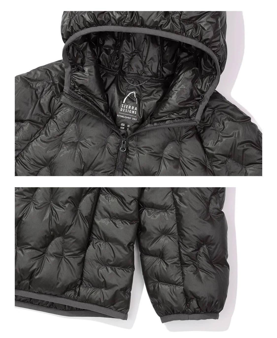 w하프돔 경량 구스다운 후드자켓 상품이미지2