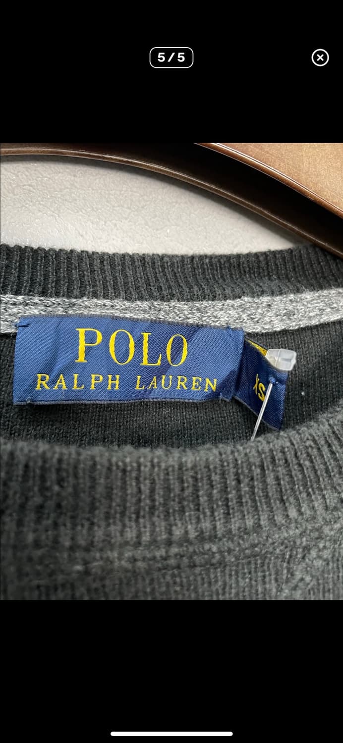 폴로랄프로렌 크루넥 블랙 맨투맨 A3109 상품이미지5